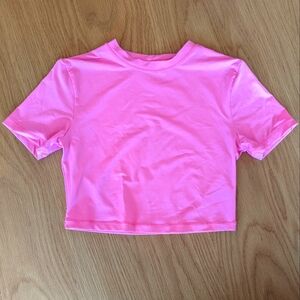 Skims cropped rash guard XS